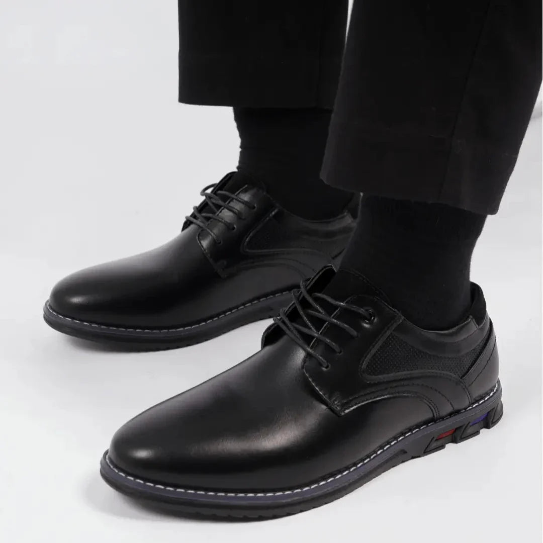 Oxford Lisse Geen-Strepen Orthopedische Dresschoenen