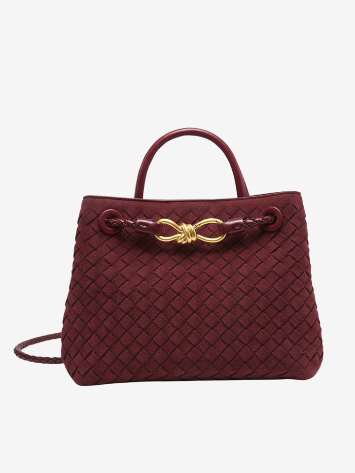 Sabine Gewoven Suède Tas Klein